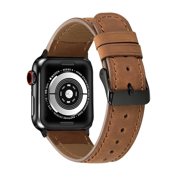 Apple Watch Leather Strap Bőr Szíj - Smartwatcherz