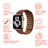 Apple Watch Mágneses Bőr Szíj