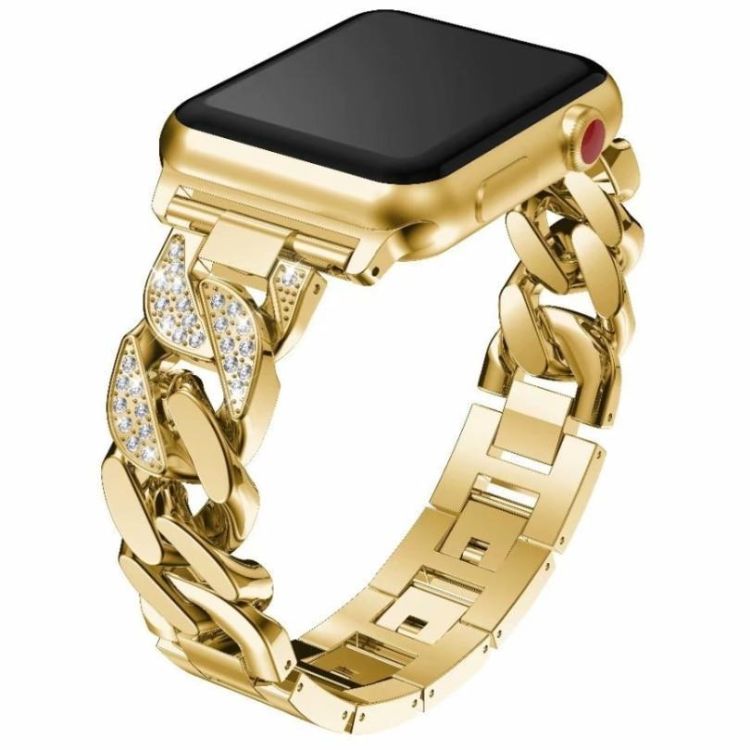 Apple Watch fém szíj rozsdamentes acél szíj gold arany színben 38mm 40mm 41mm 42mm 44mm 45mm méretű apple watch okosórához. Állítható méretű. Apple Watch series 1 2 3 4 5 6 7 SE hez megfelelő óraszíj