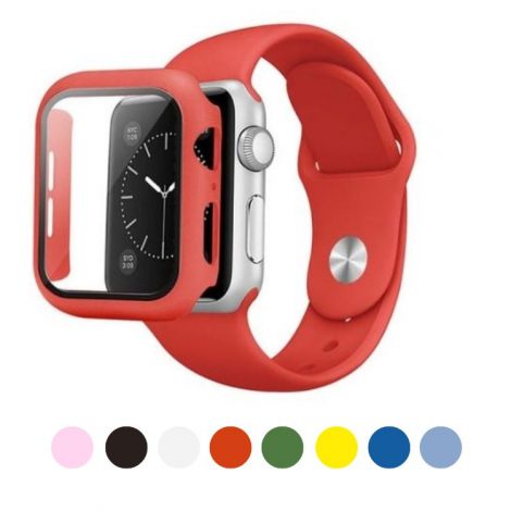 apple watch szilikon szíj és tok egy színben smartwatcherz másolata