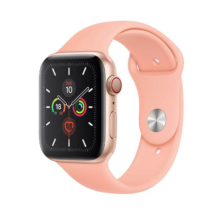 Szilikon Apple Watch Szíj - Grapefruit - M/L - 42, 44, 45, 49mm