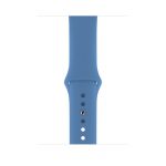 apple watch okosórához való sport szilikon szíj farmer kék színben. megfelelő 38mm 40mm 41mm 42mm 44mm 45mm es iwatch órához. állítható méretű apple watch szilikon szíj. S/M és M/L méretben elérhető iwatch szíj. Apple Watch series 1 2 3 4 5 6 7 SE hez megfelelő óraszíj